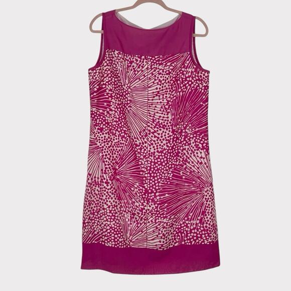 Doncaster Pink & White Patterned Mini Dress - Picture 1 of 6